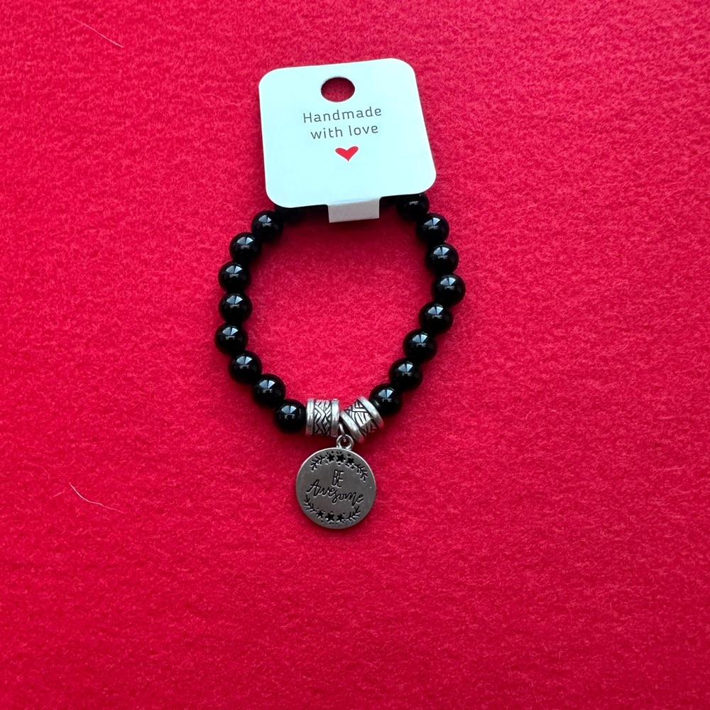 Black “Be Awesome” Bracelet